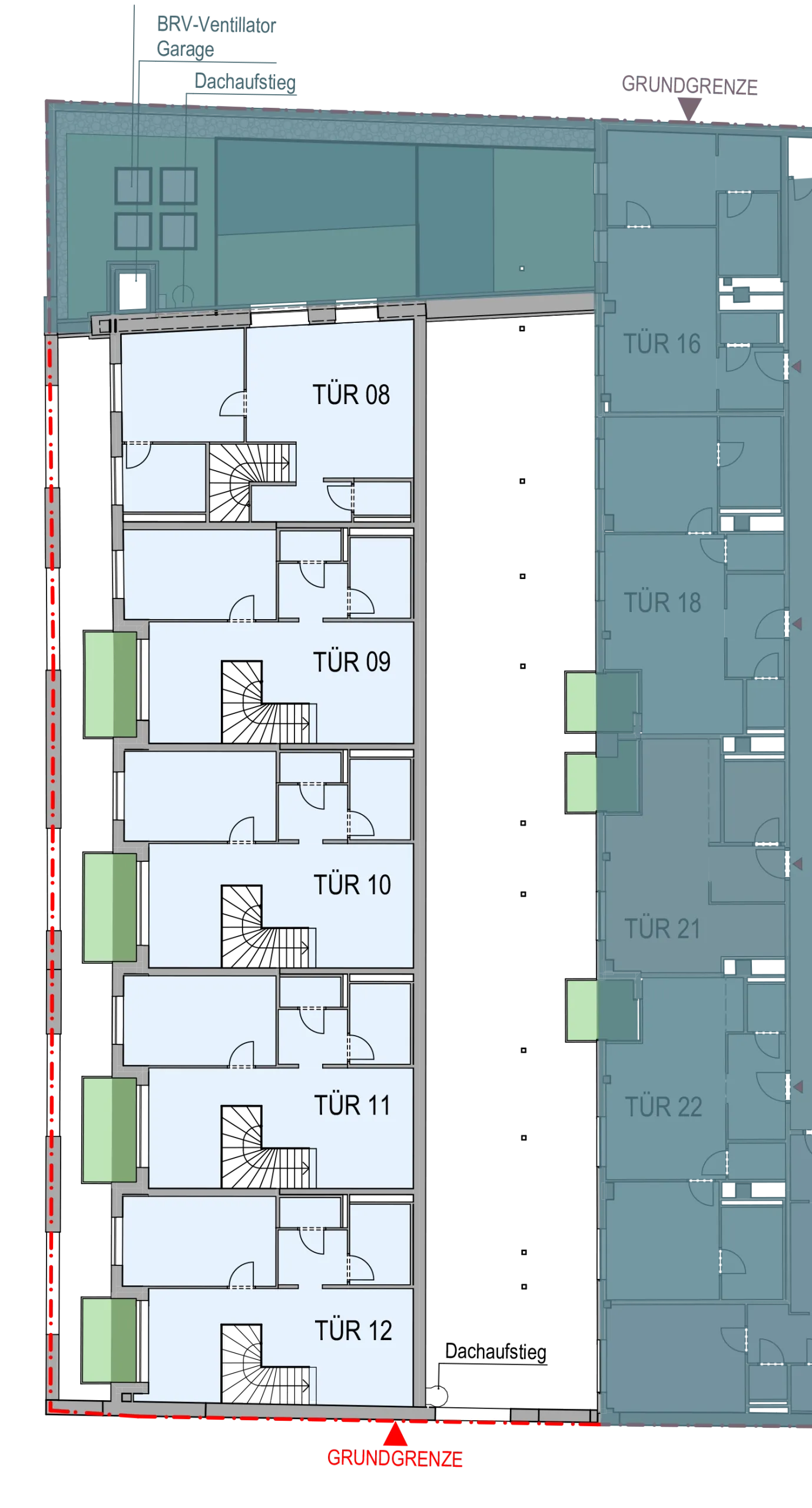 Grundriss Wohnen & Arbeiten – Variante 1